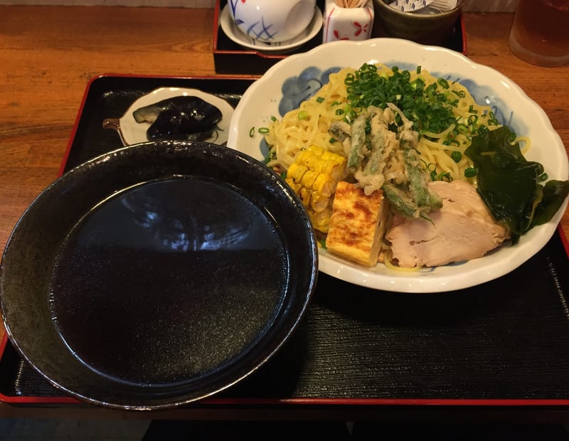 ままや@秋田県横手市にて「和風南蛮つけ麺」をオーダー！