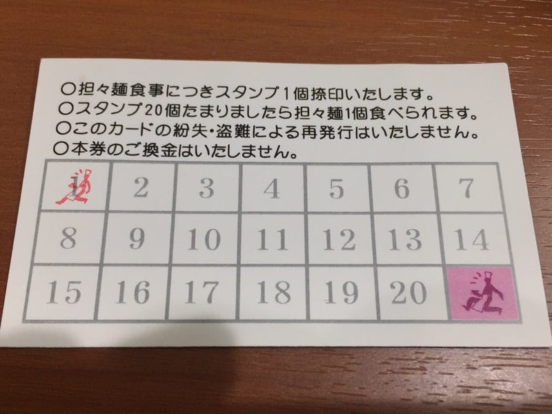 ラーメン１２３(HIFUMI) 象潟担々麺倶楽部 ポイントカード