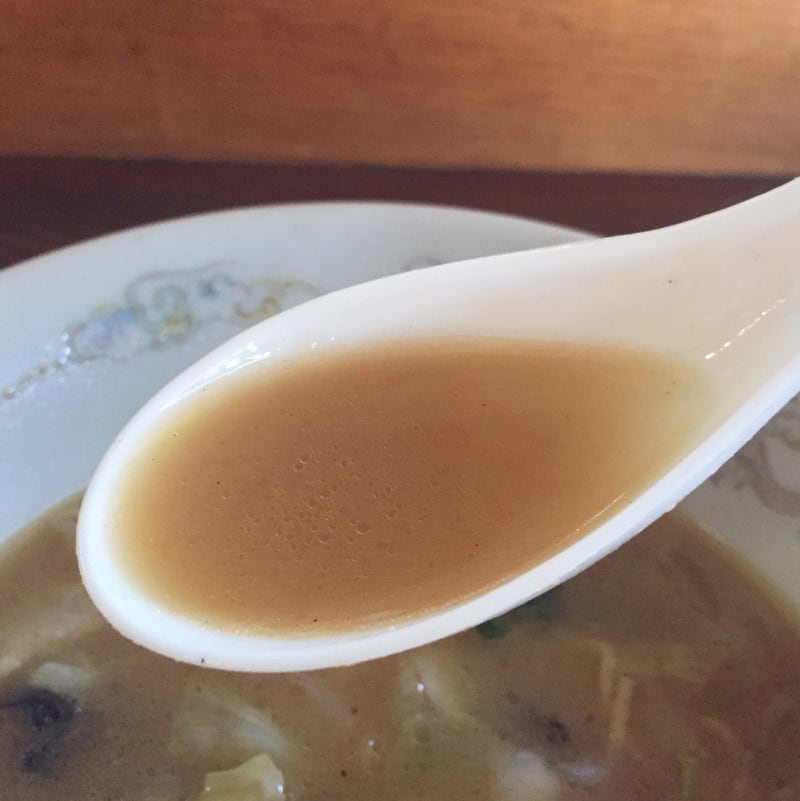 お食事・宴会 竹の花 みそ野菜ラーメン スープ