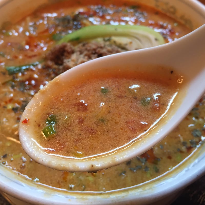 中華ダイニング 大黒屋 トマト坦々麺 スープ