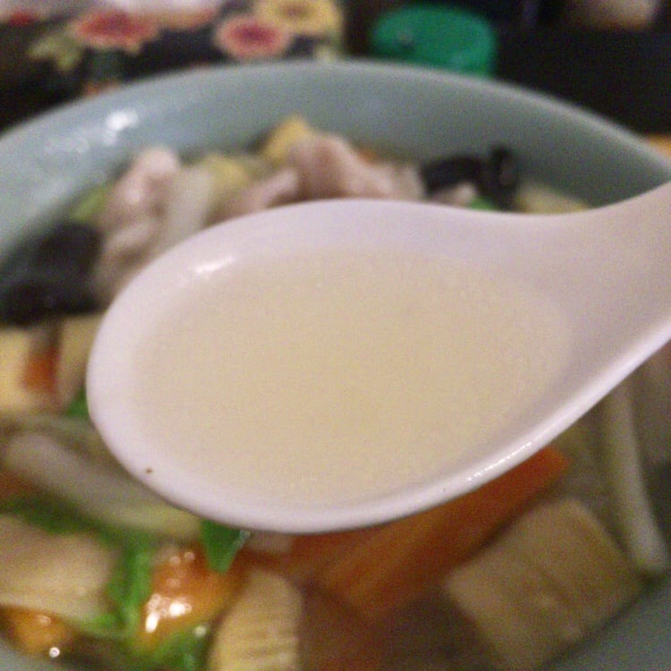 そば処 つたや 特製タンメン スープ