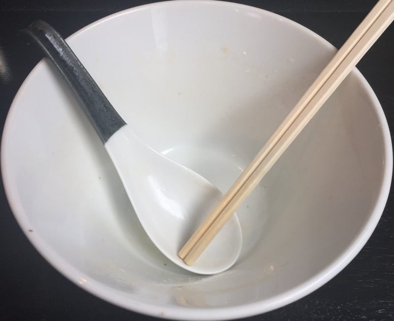 Noodle college SHIROKURO(しろくろ) 醤油Noodle 完食
