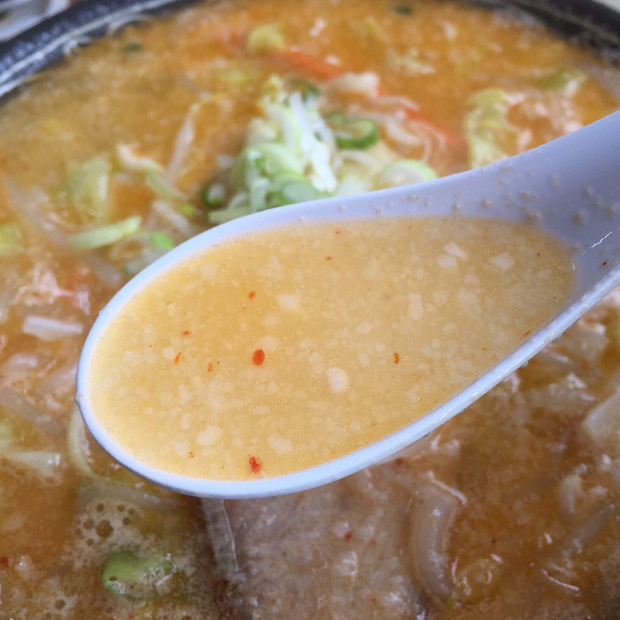 中国料理 斉華 とんこつ塩ラーメン スープ