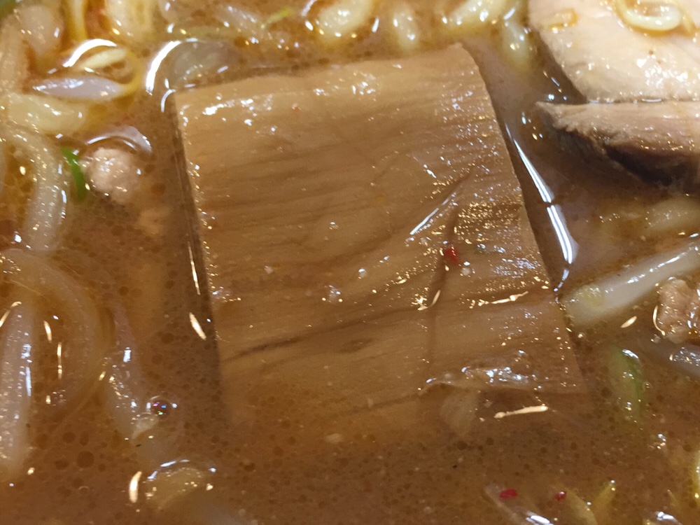 拉麺しな竹 みそラーメン 辛口 味噌ラーメン メンマ
