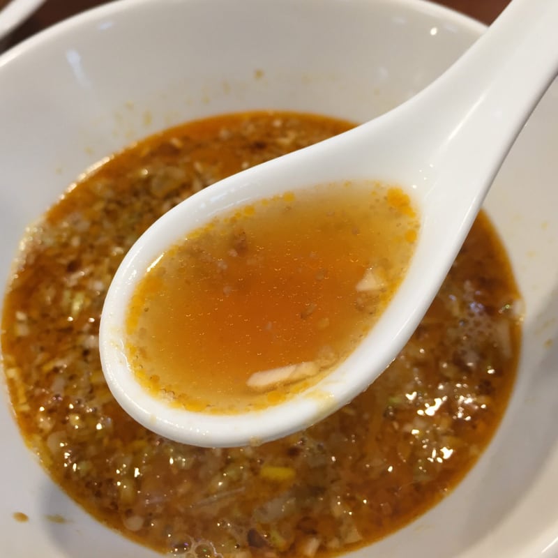 柳麺 多むら 外旭川店 担担つけ麺 つけ汁 スープ