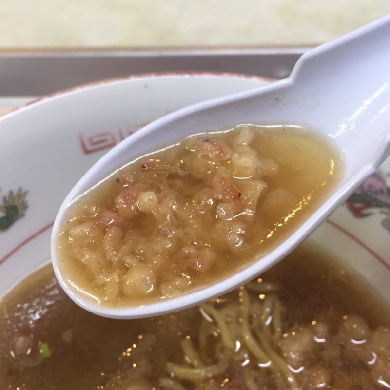 一源食堂 秋田県大仙市大曲 天ぷら中華 スープ