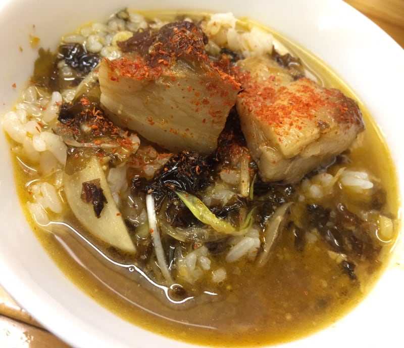 ラーメン食堂 めん吉 秋田市中通 桜つけ麺 ライス サービス 割スープ