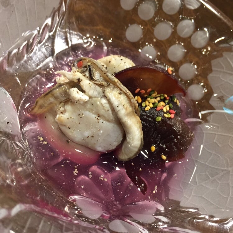 心粋厨房 獬(シエ) 秋田市南通 10000円のコース 岩牡蠣