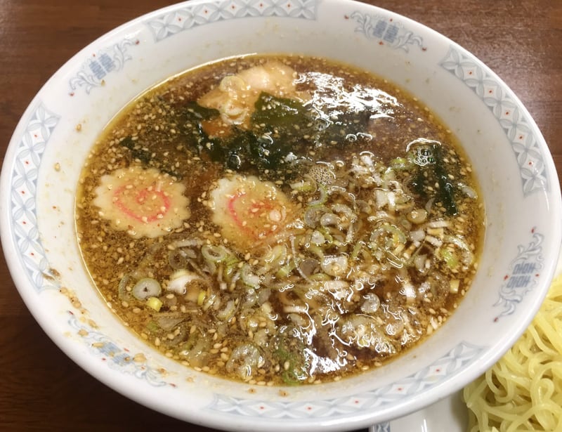 ラーメン五番 秋田市山王 つけめん 味噌 つけ汁 スープ