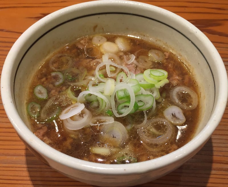 麺一直 茨城県水戸市 つけそば醤油 つけ汁 スープ