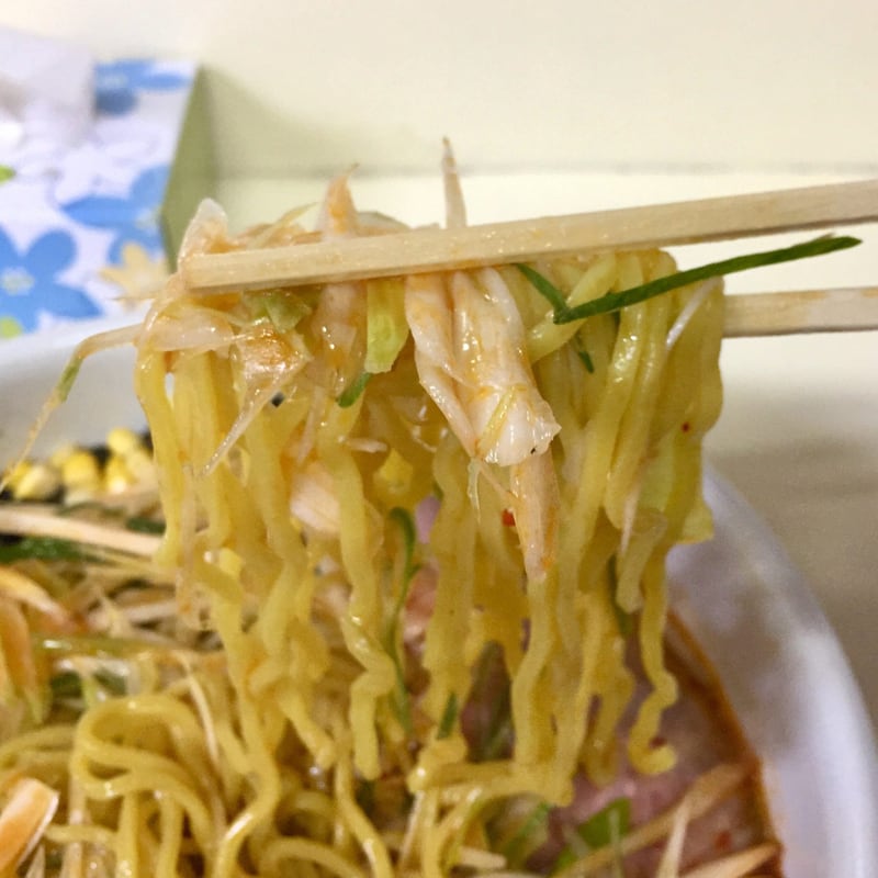 ラーメン・定食 将 秋田県湯沢市裏門 ネギみそ麺 ネギ味噌ラーメン 麺