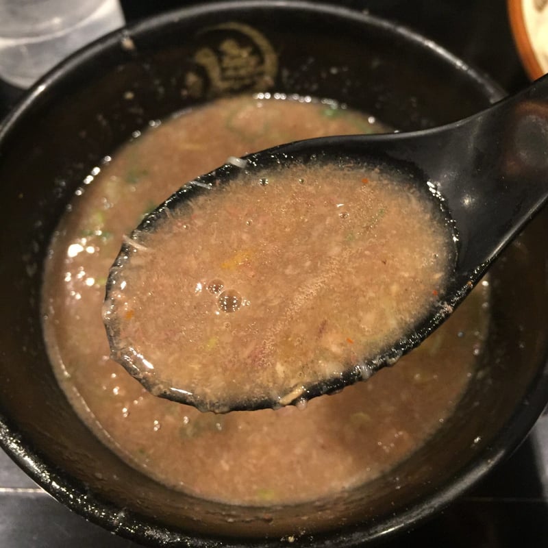 無鉄砲 つけ麺 無心 奈良県奈良市中町 豚骨つけ麺 つけ汁 スープ