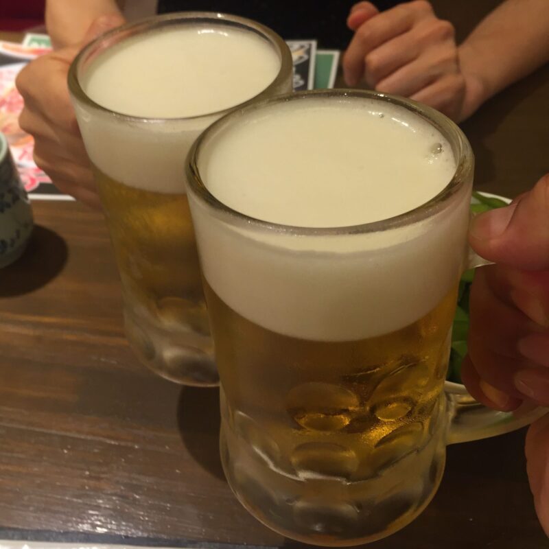 餃子酒場 TSUTSUMIYA つつみや つくば店 茨城県つくば市竹園 生ビール 乾杯