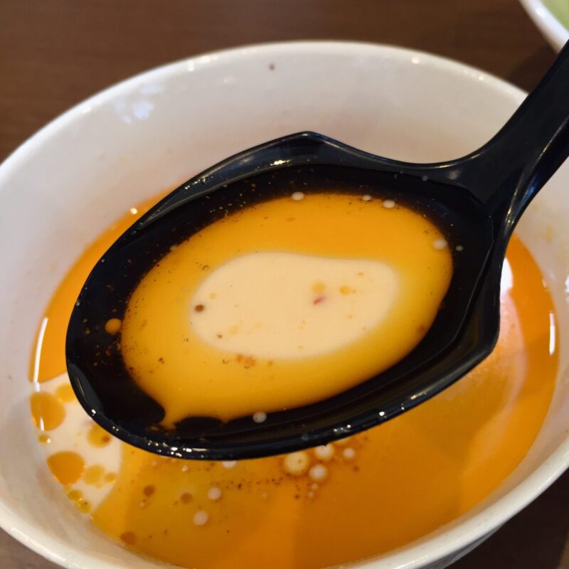 NOODLE SHOP KOUMITEI 香味亭 秋田県横手市婦気大堤 冷製坦々つけ麺 つけ汁 スープ