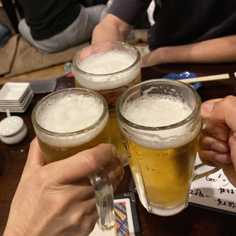 おでん居酒屋 美幸 犀川店 さいがわ 石川県金沢市片町 生ビール 乾杯