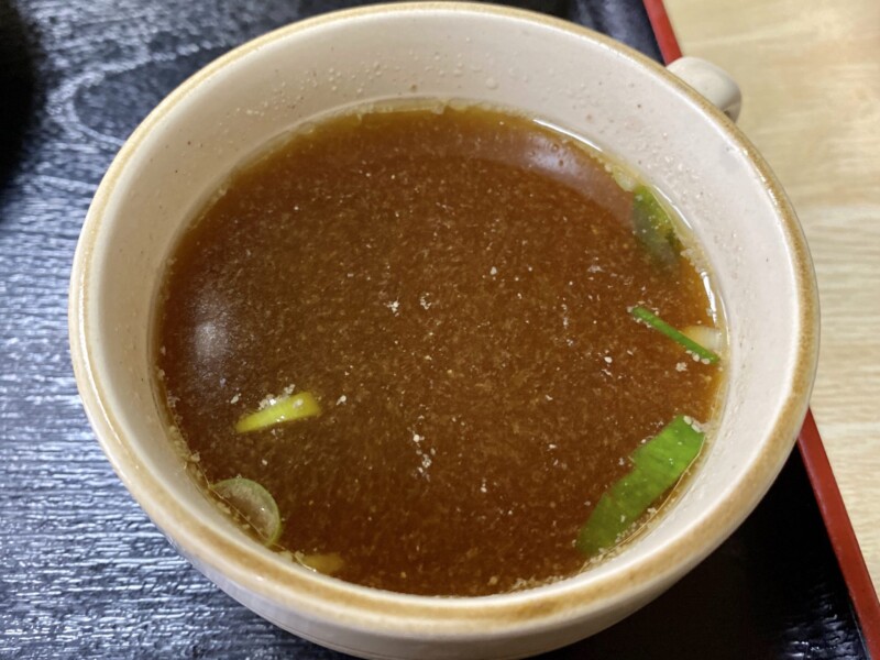 お食事処 えのき 秋田県秋田市寺内 カツカレー スープ