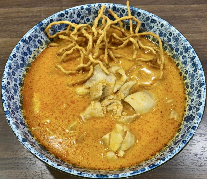 Curry & Noodle Thai Ginger カリー＆ヌードル タイジンジャー 福島県郡山市大槻町 カオソーイ タイ風カリーヌードル カレーラーメン