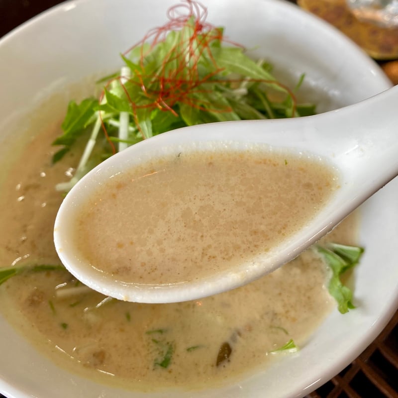 しょく でんぷの里 食傳布 秋田県横手市増田町 ベジタンタンラーメン スープ