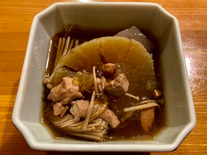 昭和の店 美里 秋田県横手市中央町 晩酌セット 鶏肉と大根の煮物