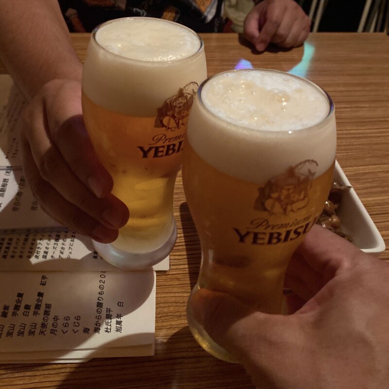 BAR JAH ジャー 秋田県秋田市大町 生ビール 乾杯