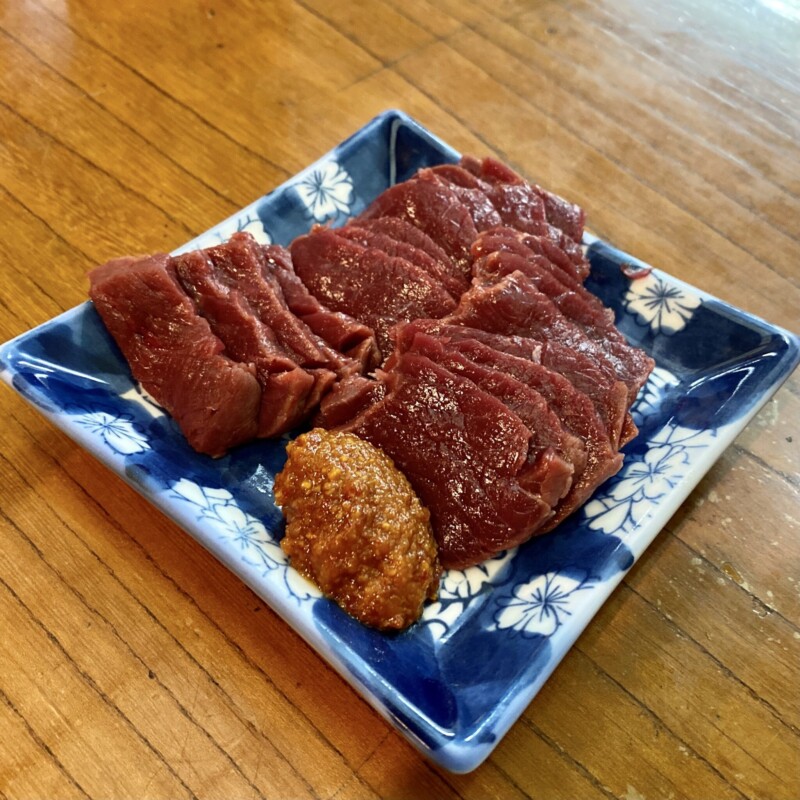 とろろ料理・魚料理 麦とろ 福島県会津若松市栄町 馬刺し ヒレ 辛味噌