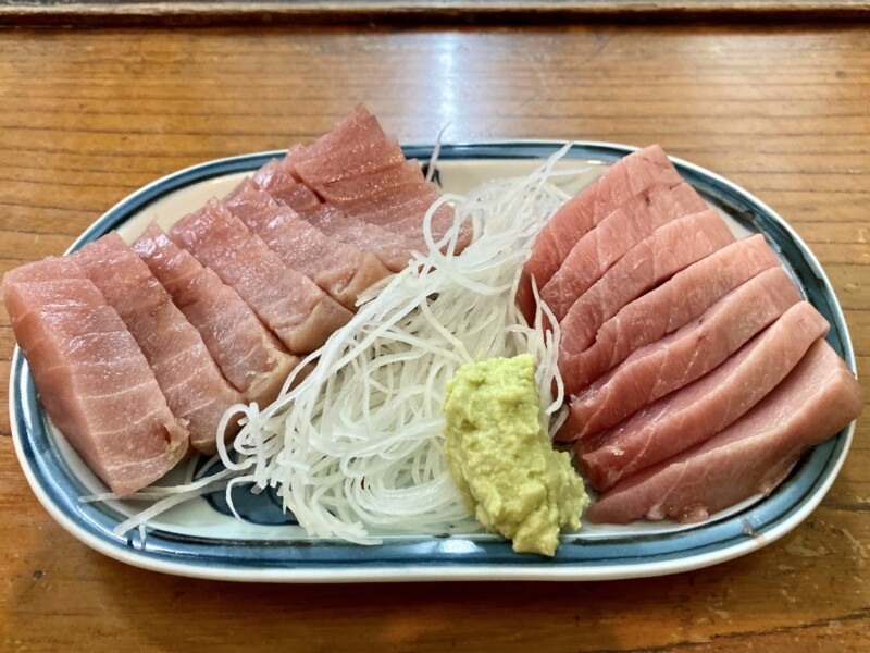 とろろ料理・魚料理 麦とろ 福島県会津若松市栄町 マグロ刺身 トロ 赤身