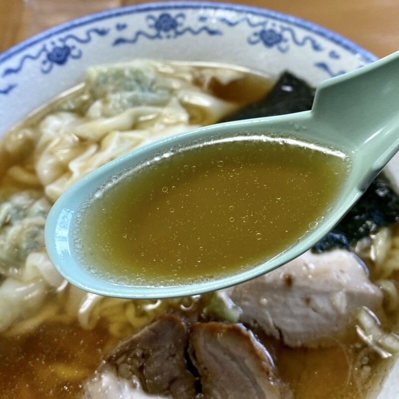 生江食堂 なまえしょくどう 福島県大沼郡会津美里町 中華そば ワンタン麺 スープ
