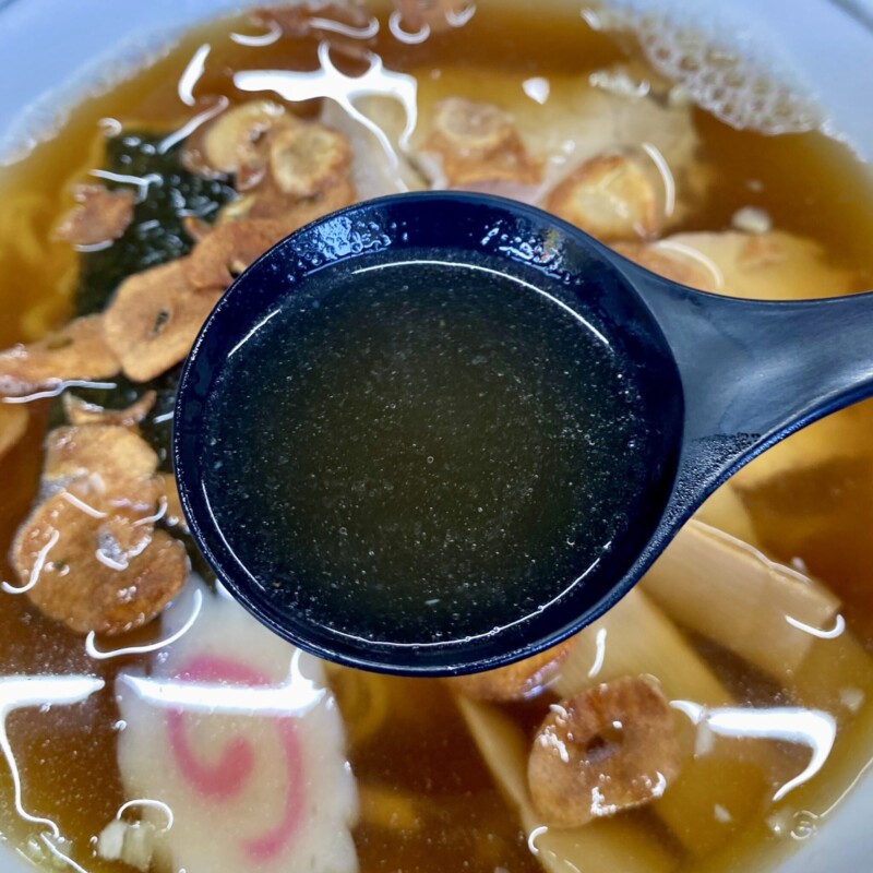 すずや食堂 福島県河沼郡柳津町 特製にんにくラーメン スープ