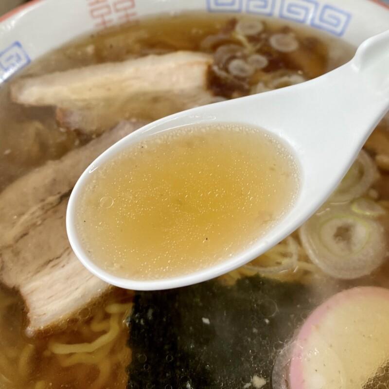 春日食堂 山形県天童市乱川 ラーメン 醤油ラーメン スープ