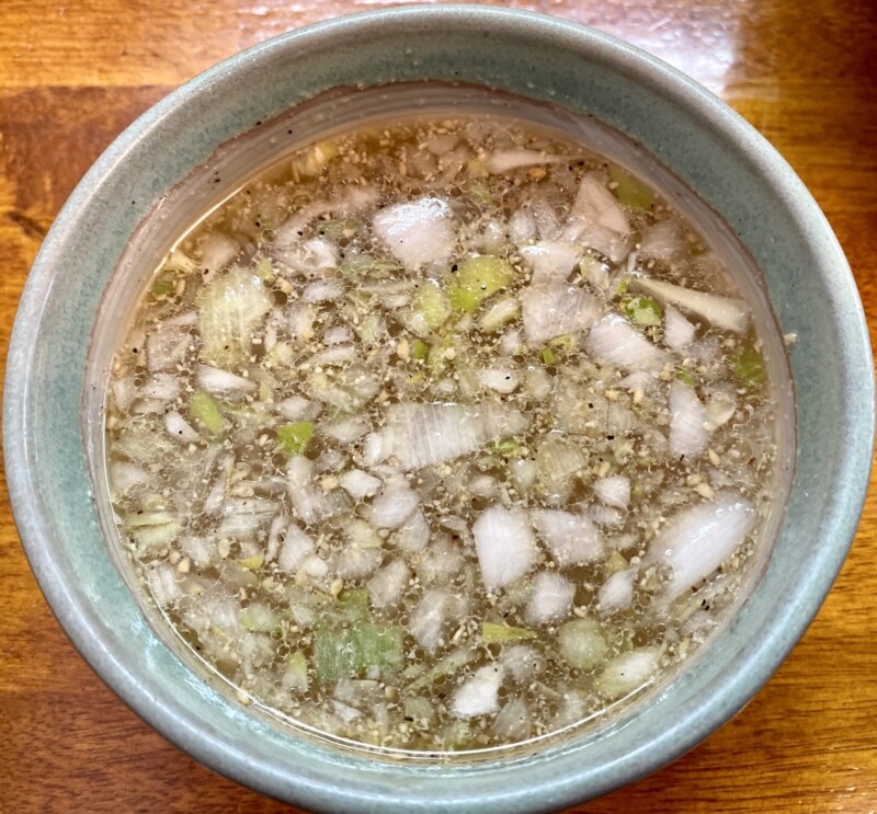 支那そばや 石巻 いしのまき 宮城県東松島市赤井 塩味 つけ麺 つけ汁 スープ
