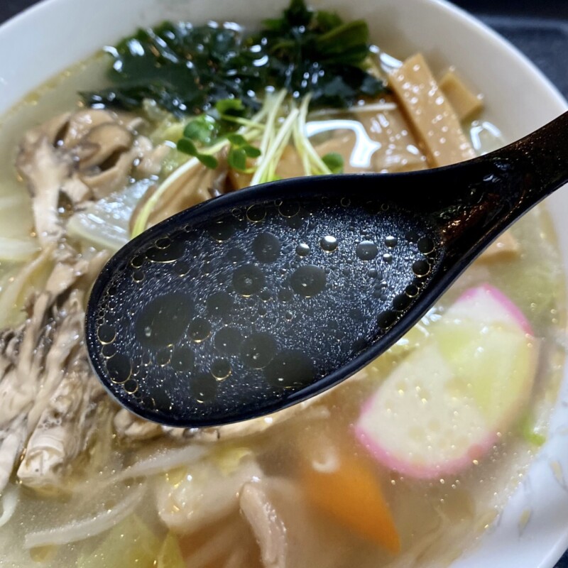 大丸食堂 だいまるしょくどう 岩手県和賀郡西和賀町湯本 舞茸ラーメン スープ