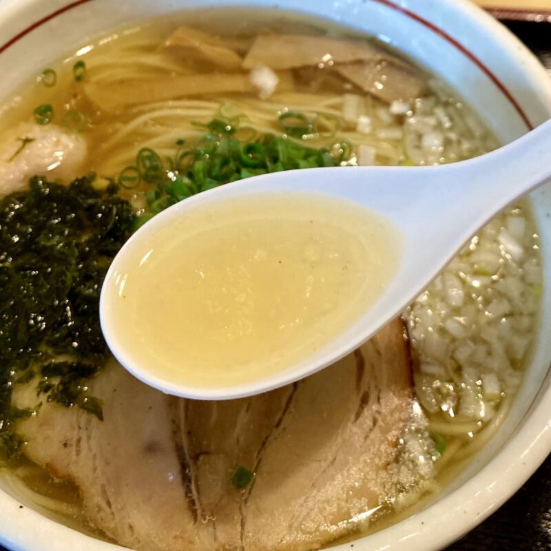 自家製麺 まつお 福島県福島市北矢野目 塩ラーメン スープ