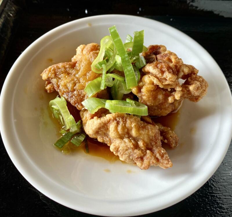 中華料理 知味 ツゥウェイ 秋田県秋田市大住 らーめんセット 鶏の唐揚げ 鶏から揚げ油淋だれ