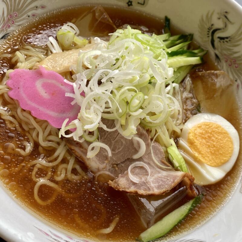 たんぽぽ 秋田県鹿角市花輪 いとく鹿角ショッピングセンター内 山形冷やしラーメン 山形ご当地 冷しラーメン 醤油ラーメン 具