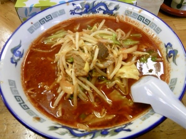 ラーメン タンポポ＠秋田県秋田市茨島 辛醤油ラーメン しょうゆタンポポ(辛さ2倍)