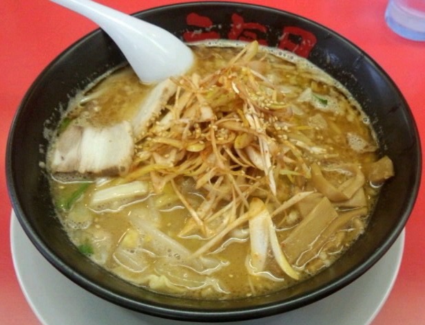 らぁめん元氣屋 秋田外旭川店 秋田県秋田市外旭川 ネギ味噌ラーメン ねぎみそらぁめん