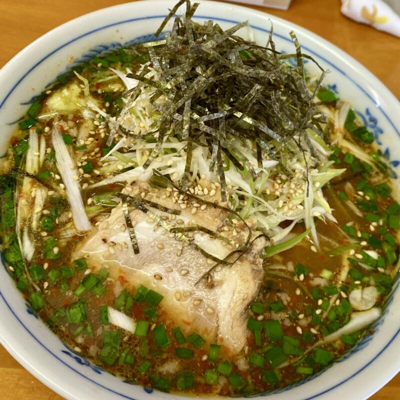 彩光らーめん ラーメン彩光 秋田県大仙市鑓見内 旧中仙町 辛味入りらーめん ねぎみそ 激辛トッピング ネギ味噌ラーメン 具