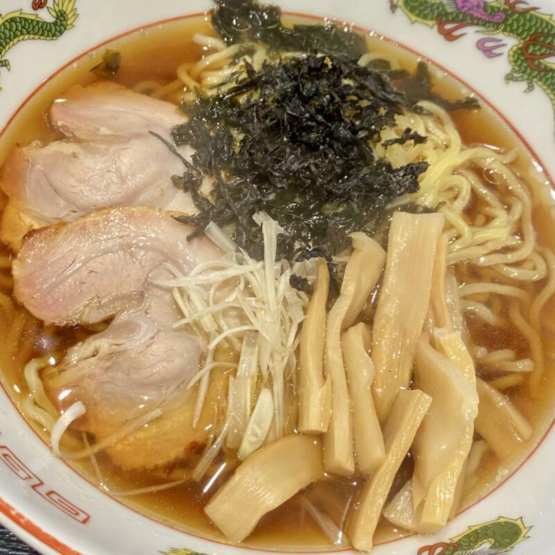 食事処 さくら亭 秋田県にかほ市金浦 にかほ陣屋内 醤油ラーメン 具