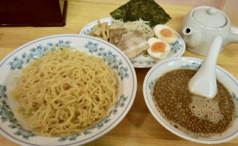 札幌ラーメン扇屋 秋田県秋田市中通 極太つけ麺(魚介味)