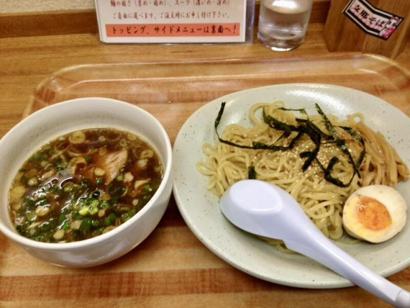 支那そば まき 秋田県秋田市下新城 つけ麺 つけそば(並盛)太麺