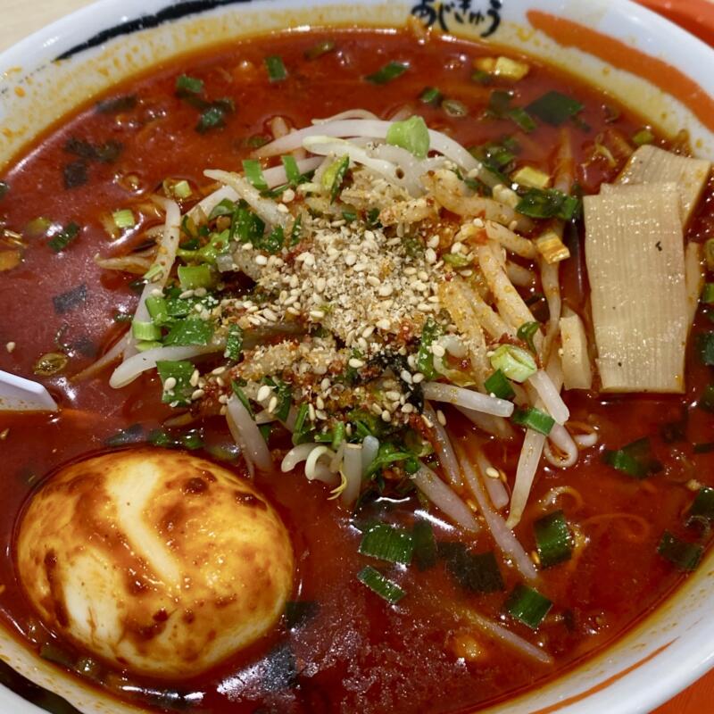 元祖南部小麦らーめん あじきゅう 銀河モール花巻店 ラーメンショップAji-Q アジキュー パンダラーメン 岩手県花巻市高木 銀河モール花巻 中央棟フードコート内 炎魔ら〜めん 炎魔らーめん 辛味噌ラーメン 超激辛 具