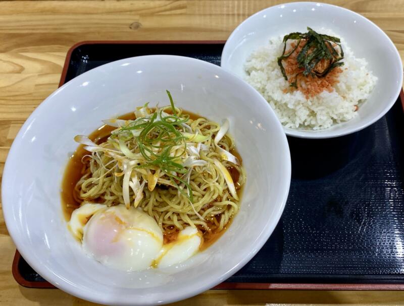 らぁめん ひまわり 秋田県横手市十文字町 道の駅 十文字 まめでらが～内 冷やし台湾らぁめん 夏季限定 台湾ラーメン シャケご飯 鮭ごはん