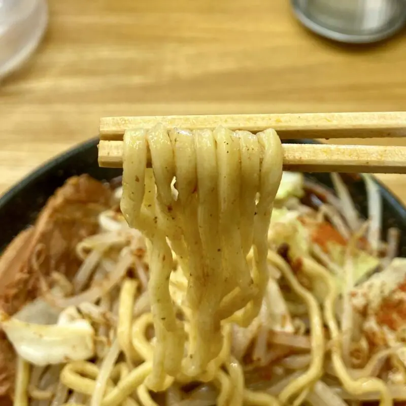 麺屋 羅漢 秋田県横手市条里 羅漢辛痺ラーメン カラシビラーメン 3辛 3痺 ラーメン二郎インスパイア ニンニク少なめ 自家製麺