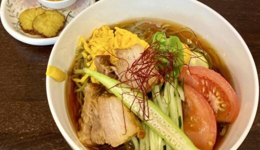 カフェ ネノリア＠秋田県大仙市協和船岡にてえごま麺の冷やし中華をオーダー！新鮮野菜と喉越し良好な麺で食べるぶっかけスタイルの美味しい冷涼麺♪