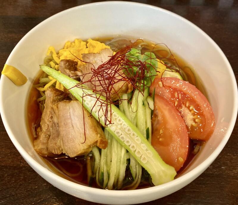 カフェ ネノリア cafe nenoria 秋田県大仙市協和船岡 えごま麺の冷やし中華 ぶっかけ麺