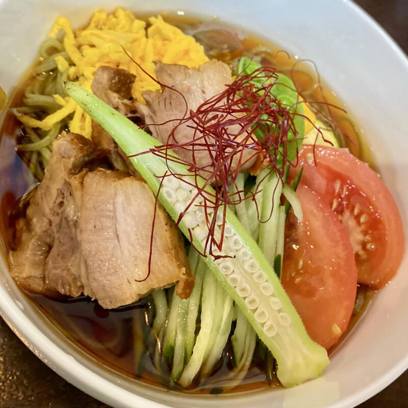 カフェ ネノリア cafe nenoria 秋田県大仙市協和船岡 えごま麺の冷やし中華 ぶっかけ麺 具