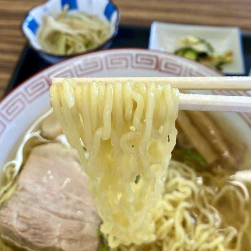 中華そば なると 岩手県滝沢市湯舟沢 中華そば 醤油ラーメン Cセット 麺