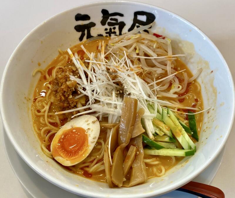 らぁめん元氣屋 能代店 秋田県能代市中柳 冷やし担担麺 担々麺 夏季限定ラーメン