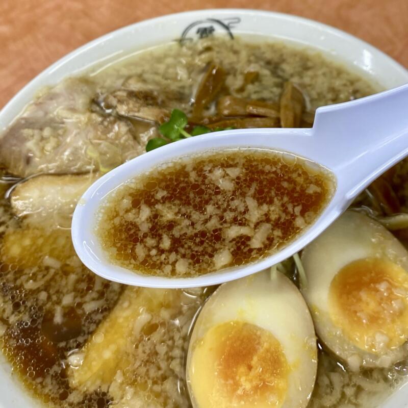 麺屋 霜月 しもつき 宮城県仙台市宮城野区鶴卷 霜月麺 特製ラーメン アゴ出汁 醤油ラーメン スープ