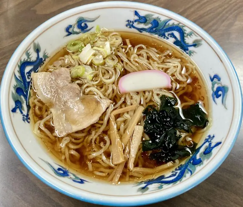 マルシメ食堂 マルシメ精肉店 山形県最上郡真室川町新町 真室川駅前 中華そば 醤油ラーメン